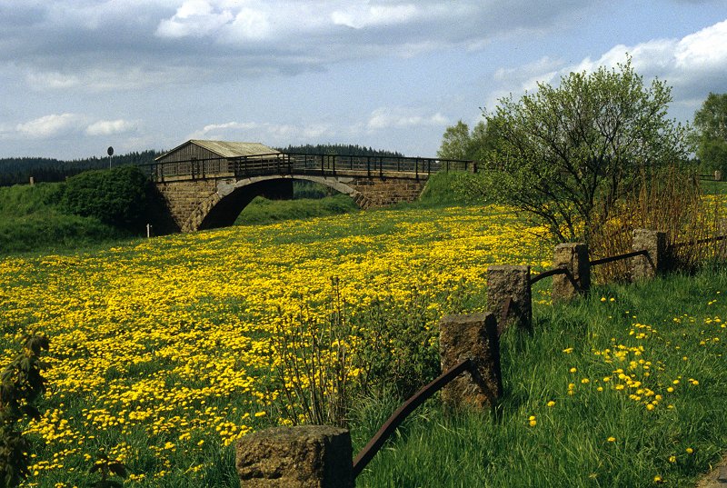 Die alte Eisenbahnbrücke bei Neudes