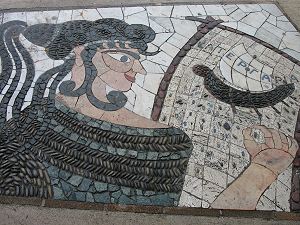 Mosaik am Schlossberg in Nizza