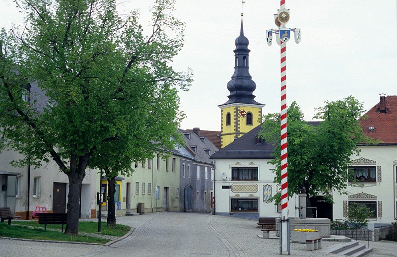 Marktplatz der historischen Altstadt von Thierstein