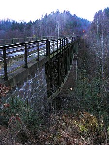Eisenbahnbrücke der Bahnlinie Marktredwitz - Eger