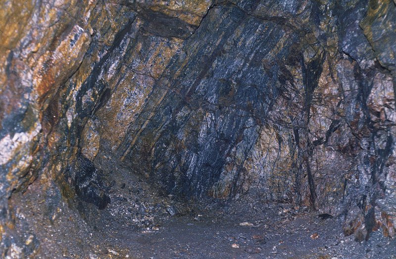 Erzader am Ende des Stollens