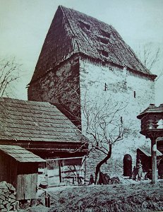 Der Burgturm von Markhausen als Teil einer Mühle