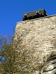Aussichtsplattform auf der Burgruine
