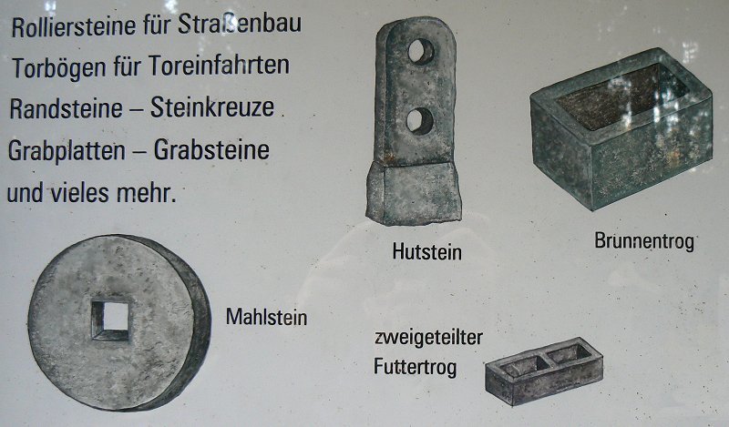 Erzeugnisse aus Granit
