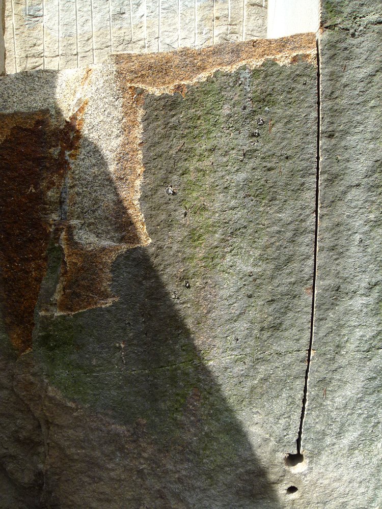 Sägeschnitt im Fichtelgebirgs-Granit
