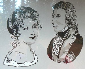 Der preußische König Friedrich Wilhelm III. und Königin Luise