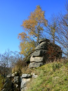 Granitfelsen mit Matratzenverwitterung