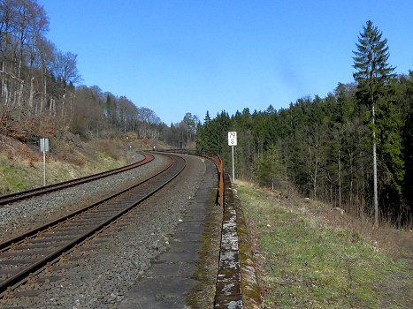 Eisenbahn-Steigungsstrecke Schiefe Ebene