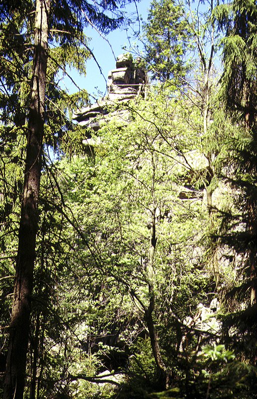 Aussichtspunkt bei der Ruine Hirschstein