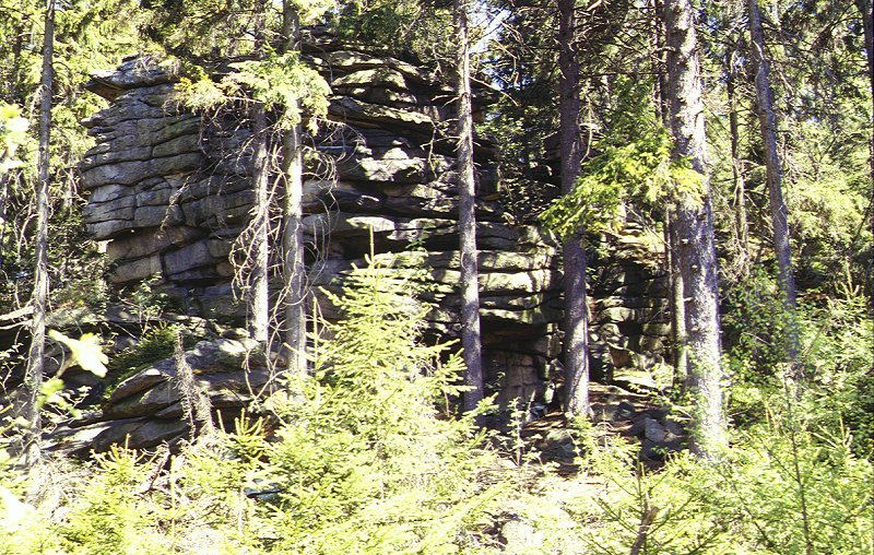 Felsformation Hirschstein am Kornberg