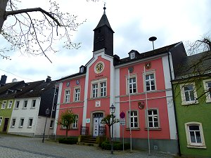 Das Rathaus von Lichtenberg in Oberfranken