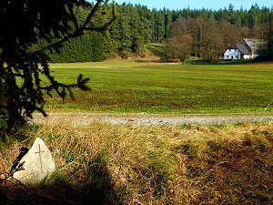 Mordgedenkstein an der Ruggenmühle im Fichtelgebirge