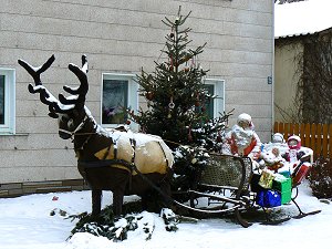 Nikolaus mit Schlitten