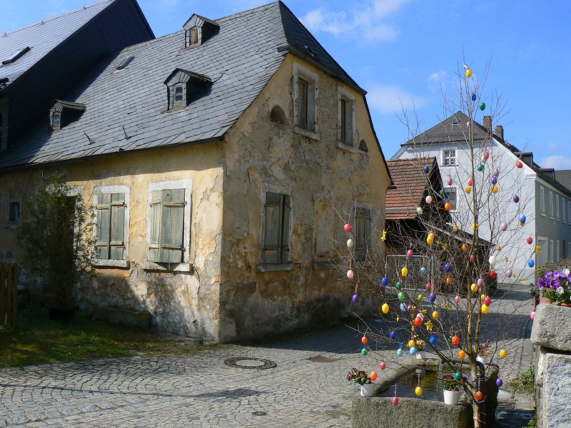 Marktleuthen im Fichtelgebirge: Leerstehendes Gebäude in der Angergasse