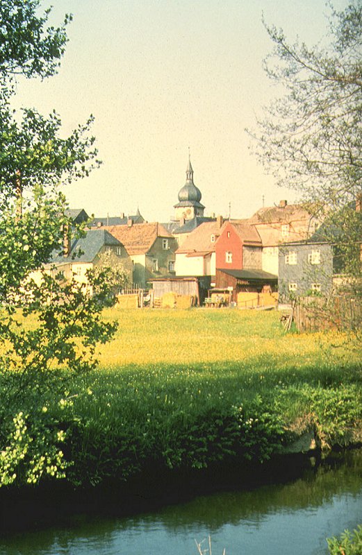 Marktleuthen - Historische Altstadt vom Mhlgraben aus gesehen