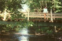 Footbridge over the Eger