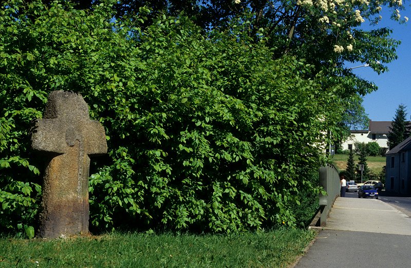 Steinkreuz oder Sühnekreuz an der Egerbrücke in Marktleuthen