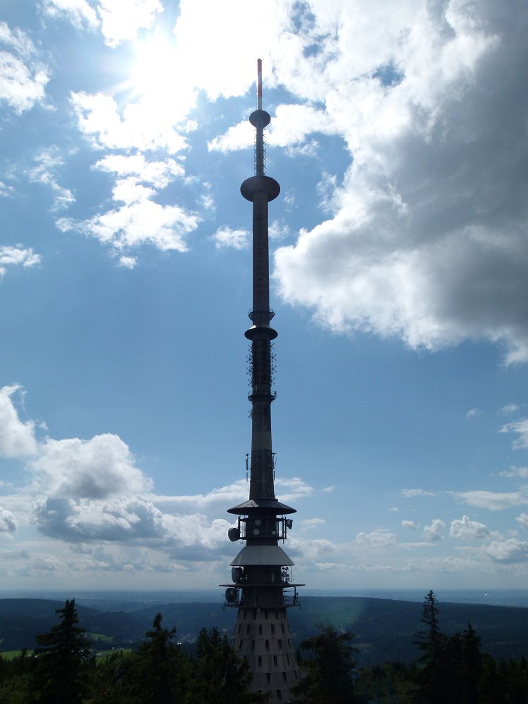 Der Fernsehsender Ochsenkopf im Fichtelgebirge