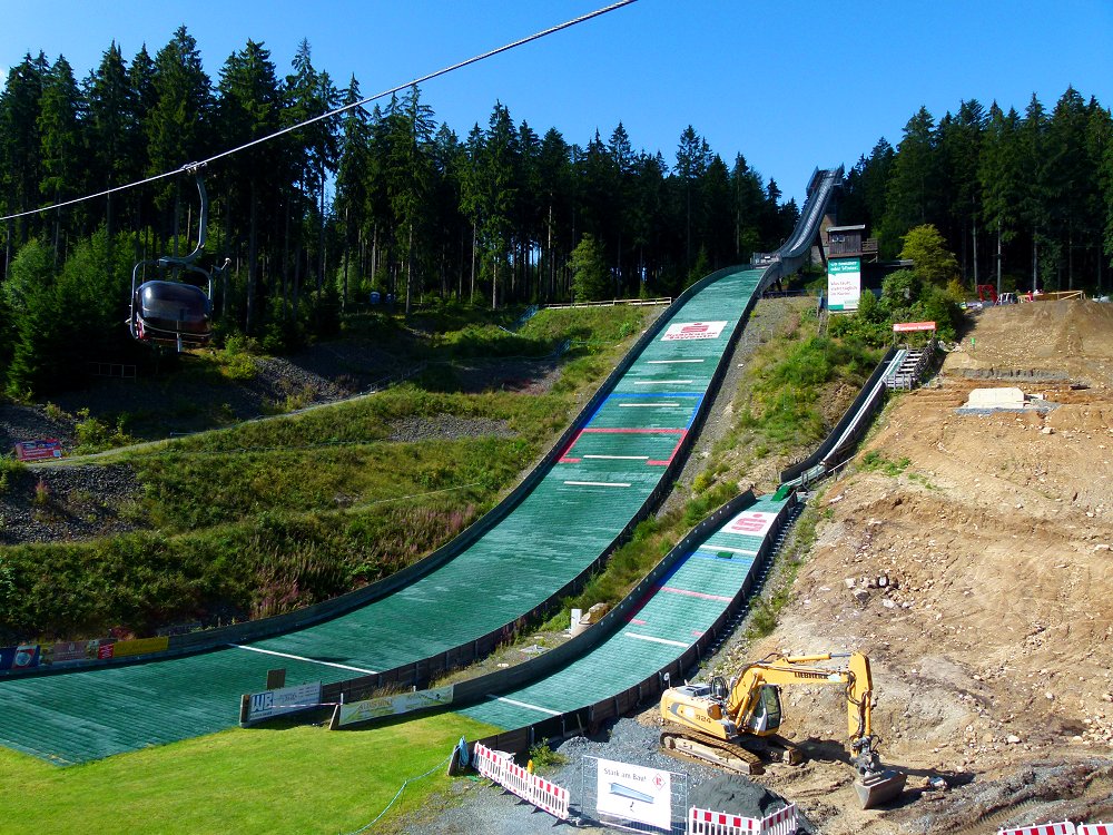 Mattensprungschanzen für den Sommer