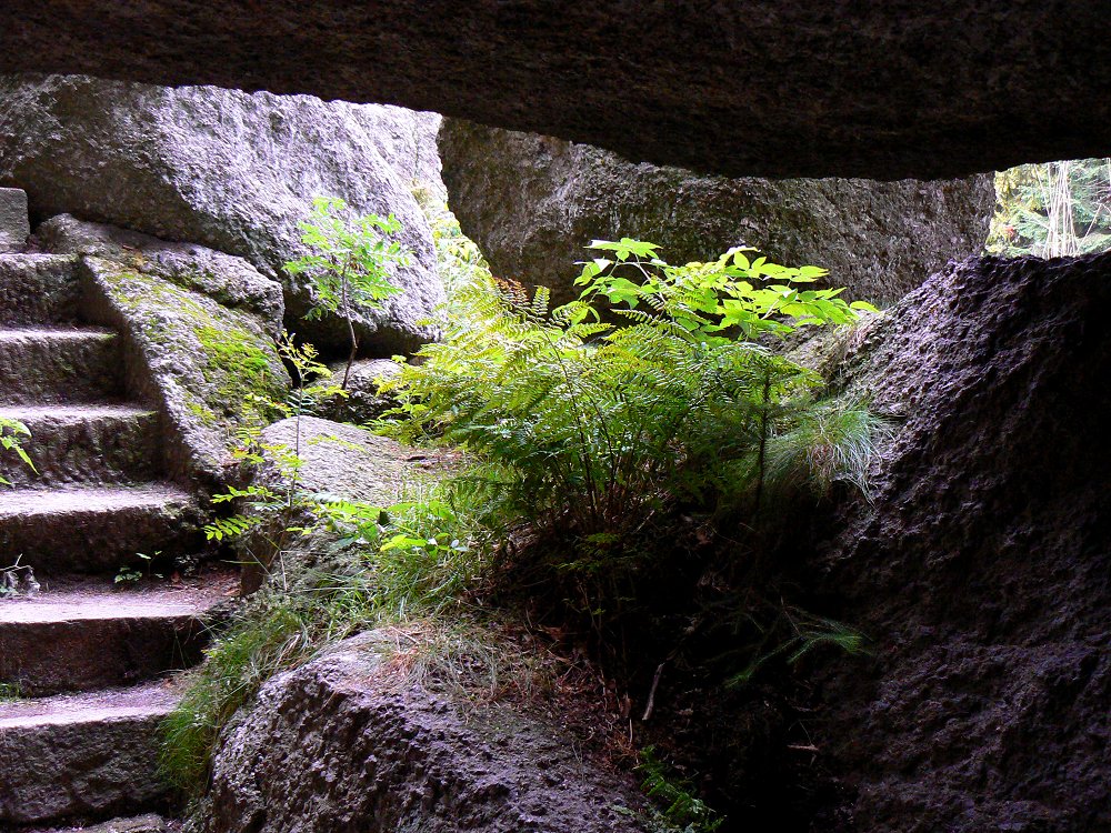 Treppen auf den Weißmainfelsen