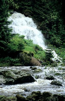 Der Eger-Wasserfall bei Thusmühle