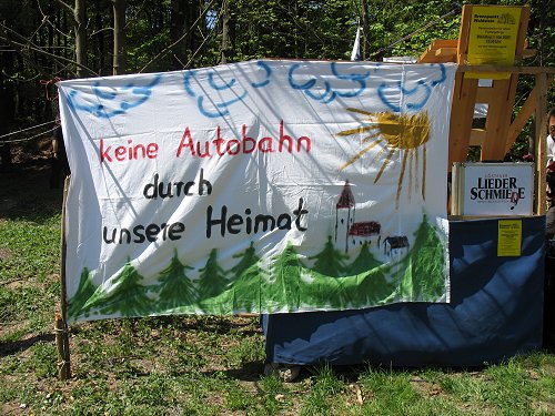 Demo auf dem Waldstein