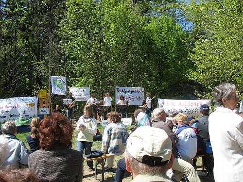 Demo auf dem Waldstein