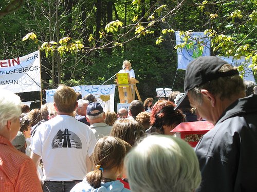 Demo auf dem Waldstein