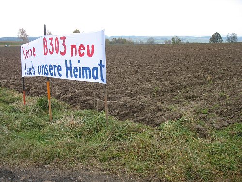 Trassenführung über den Wartberg