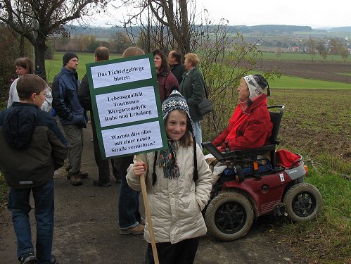 Demopnstration und Kundgebung Wartberg