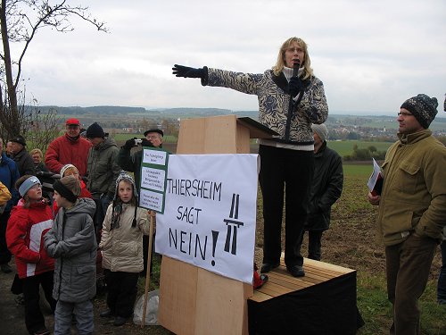 Renate von der BI und Fred vom BUND Naturschutz