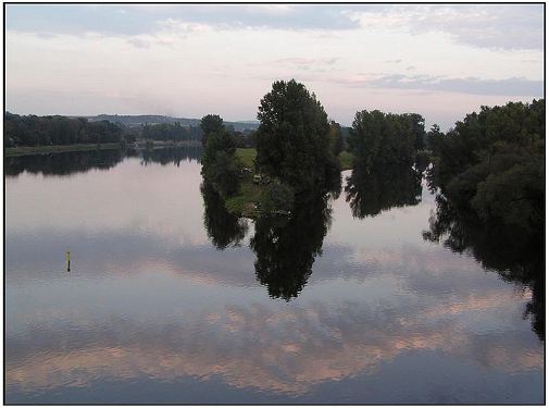 Egermündung in die Elbe bei Litomerice/CZ