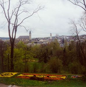 Blick auf Hof/Saale