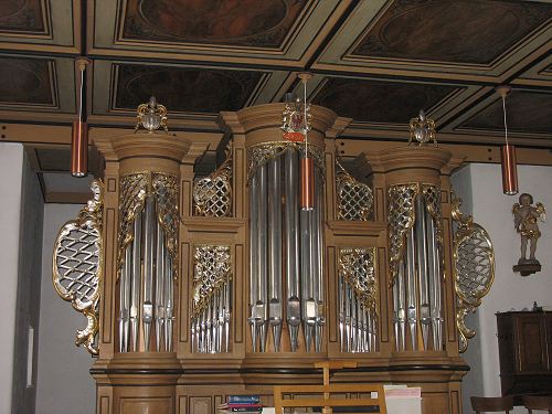 Orgelprospekt der Wiegleb-Orgel von 1791