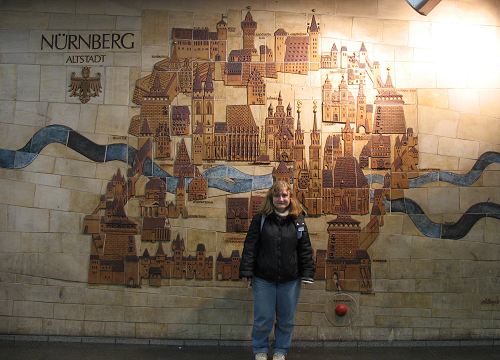Plan von Nürnberg mit Kathrin