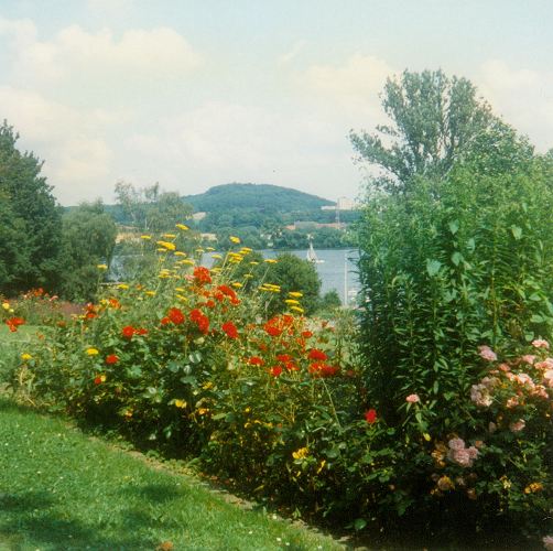 Blick auf den Stausee bei Wetter an der Ruhr