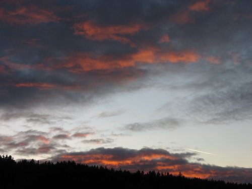 Himmel über dem Galgenberg in Marktleuthen