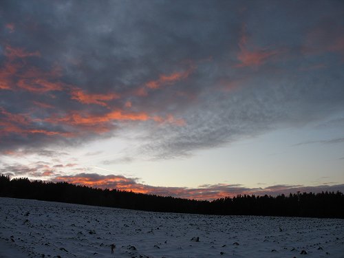 Himmel über dem Galgenberg in Marktleuthen