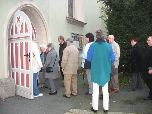 Kirchenchor Marktleuthen vor der Hospitalkirche in Hof