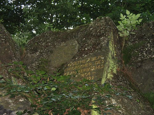 Goethedenkmal am Kammerbühl/Komorni Hurka