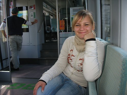 Anna in der Vogtlandbahn