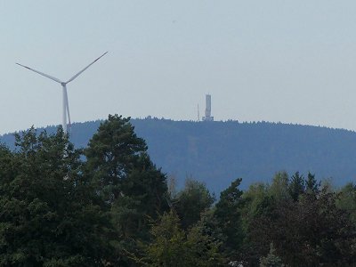 Der Kornberg im Fichtelgebirge vom Wartberg bei Längenau gesehen