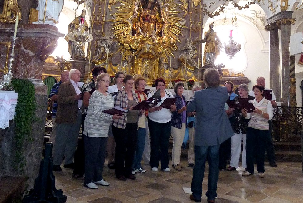 Die Singgemeinschaft Marktleuthen in der Klosterkirche Andechs