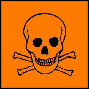 Warnsymbol "Giftig!": Uran, Radon und Polonium