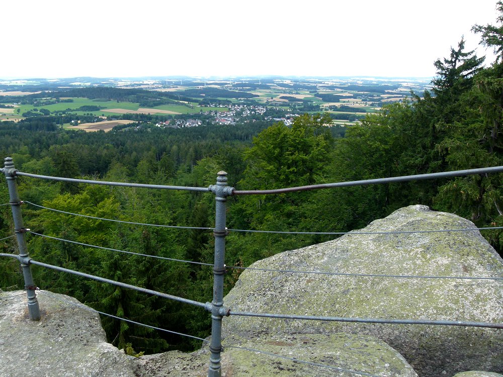 Aussicht vom Arnsteinfelsen Richtung Sparneck