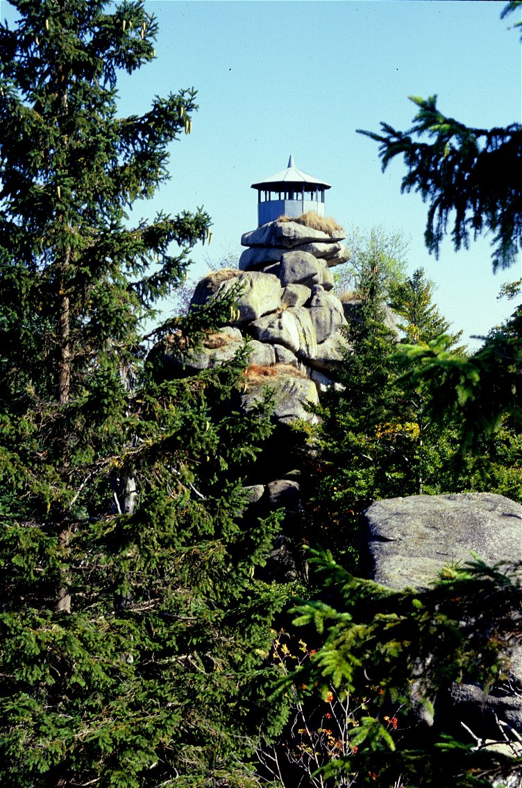 Aussichtskanzel auf dem Waldsteingipfel