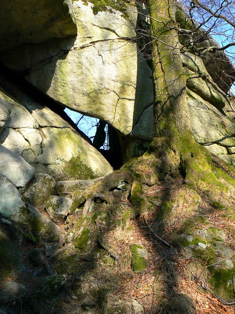 Felsenlabyrinth auf dem Waldstein im Fichtelgebirge