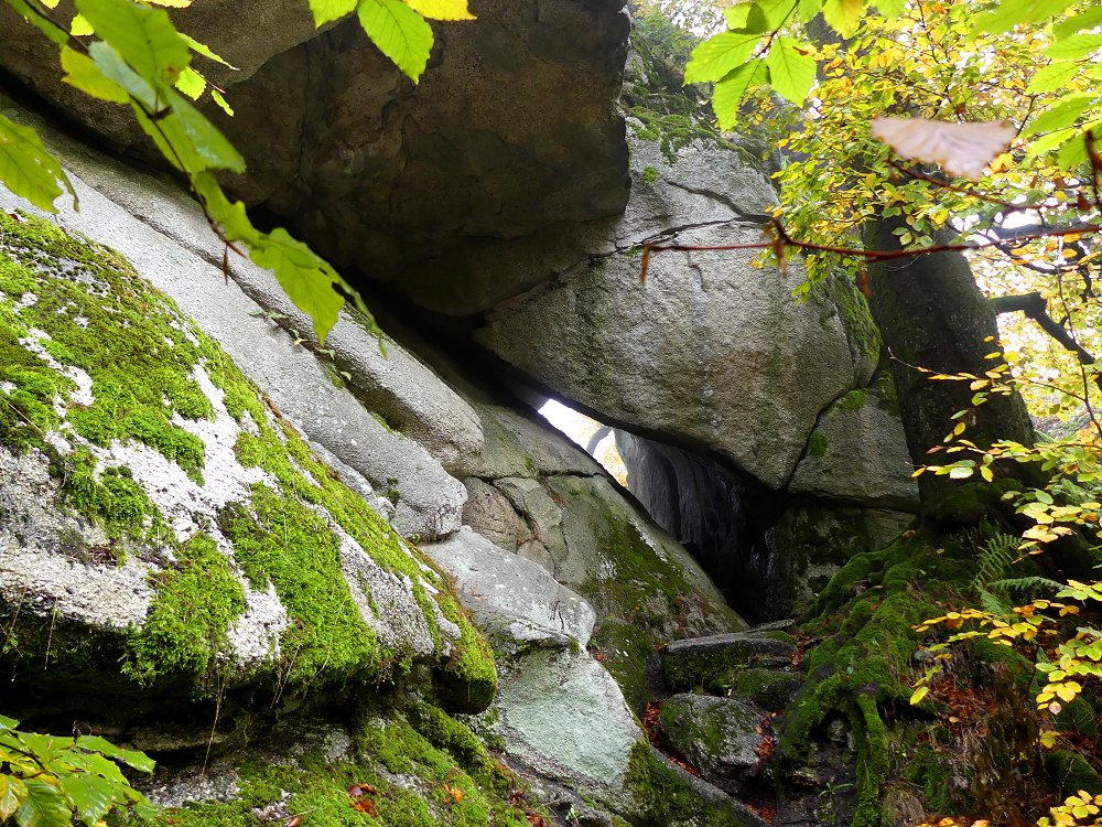 Felsenlabyrinth auf dem Waldstein im Fichtelgebirge