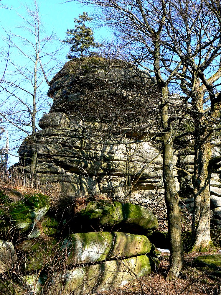 Felsformationen auf dem Waldstein im Fichtelgebirge