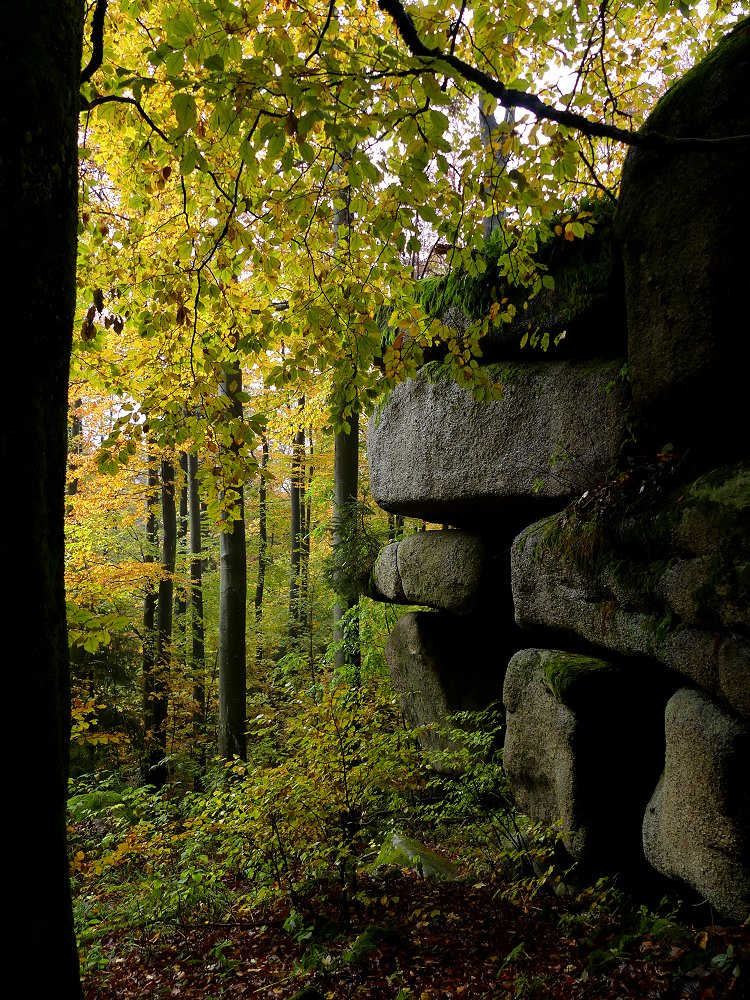 Felsgebilde auf dem Waldstein im Fichtelgebirge